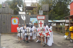 Die Ritter warten auf ihren Auftritt